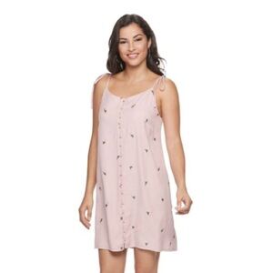 Hailey Lyn blue floral embroidered slip dress size 12